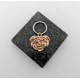 La rose du cœur rosée